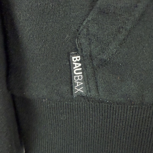 Baubax Cotton Blend Black Travel Zip Up Jacket Size Large - Picture 7 of 15